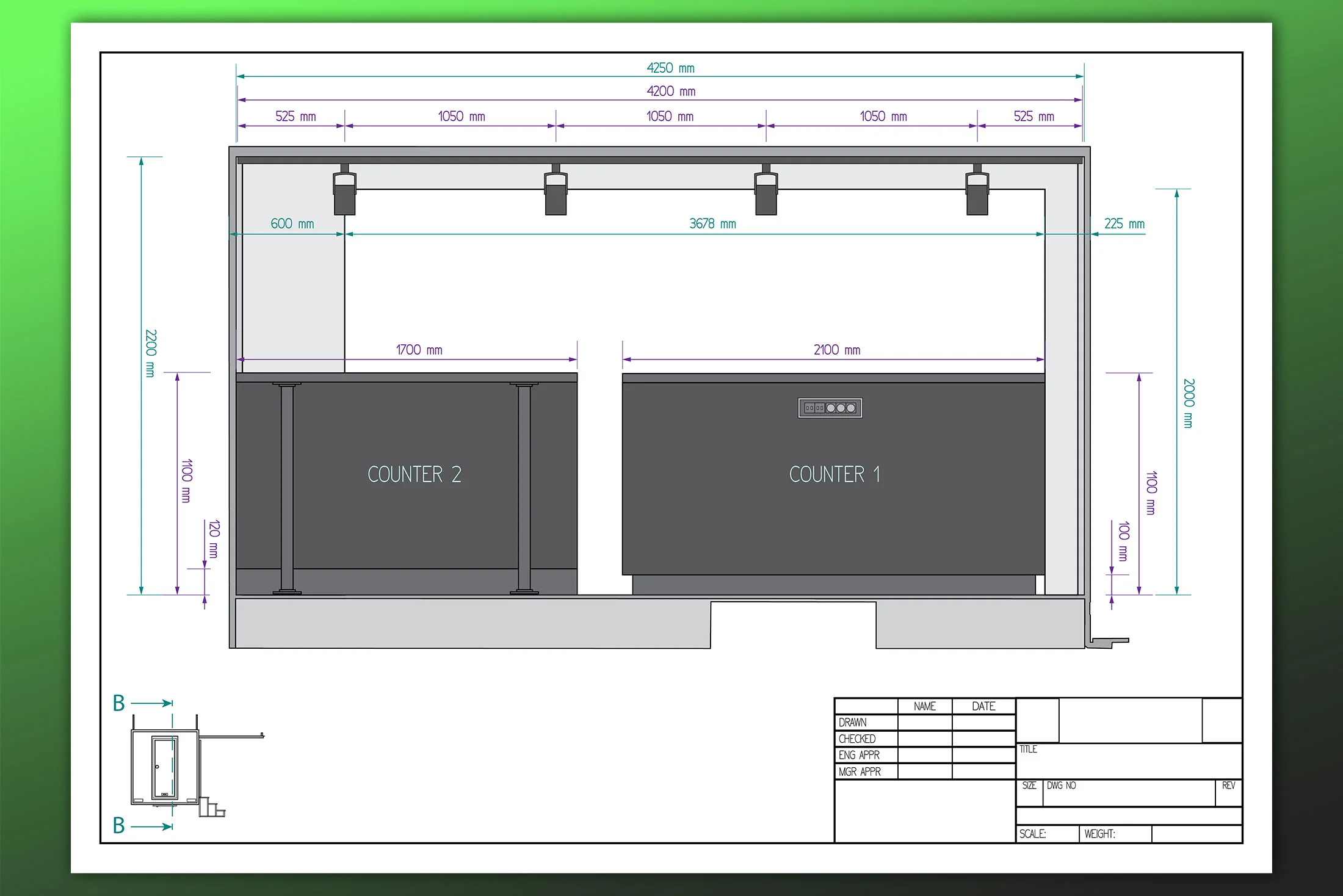 Tehnički nacrti i 3D vizualizacija trailer prikolice - slika 13