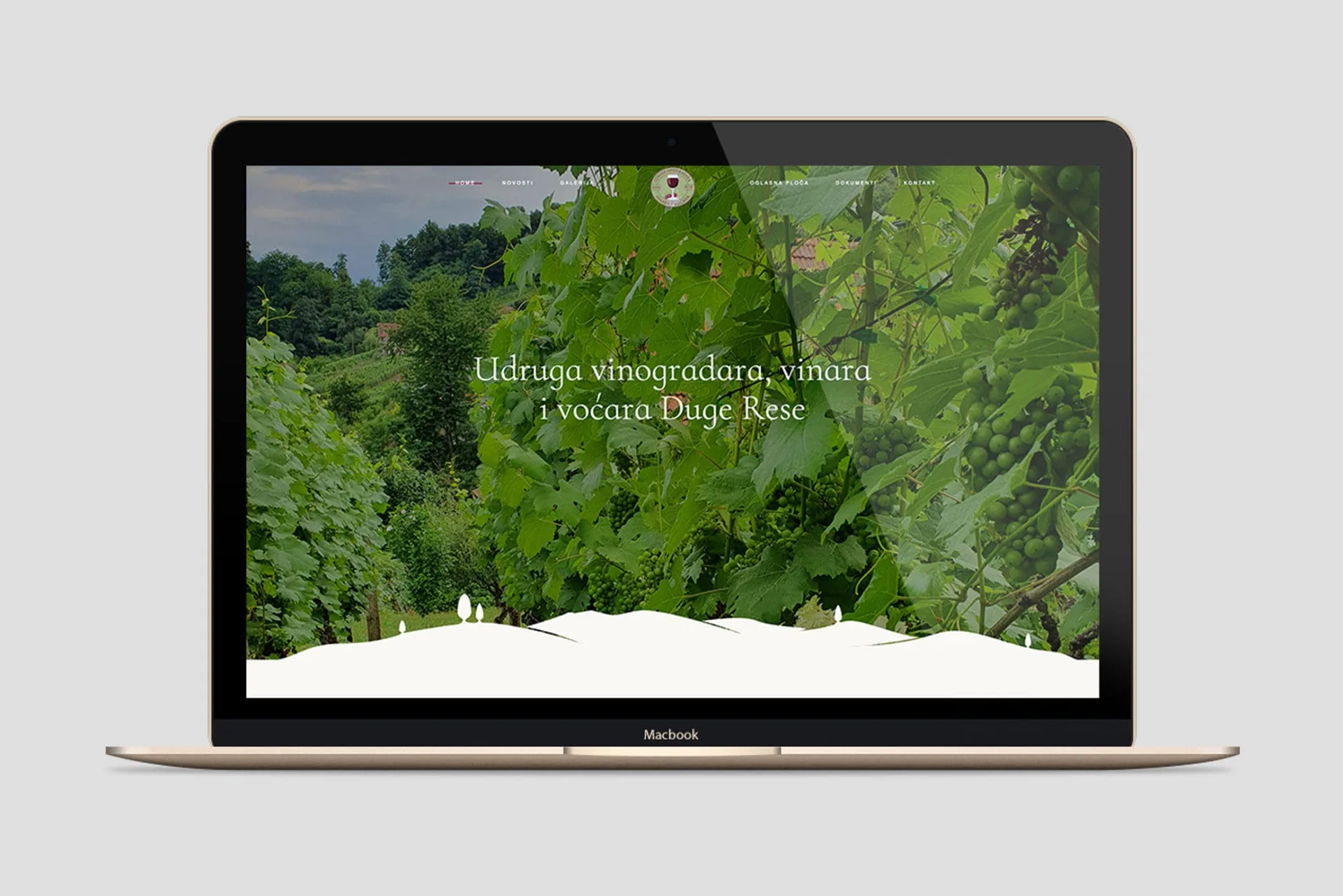 Web i logo Udruga vinogradara Duge Rese