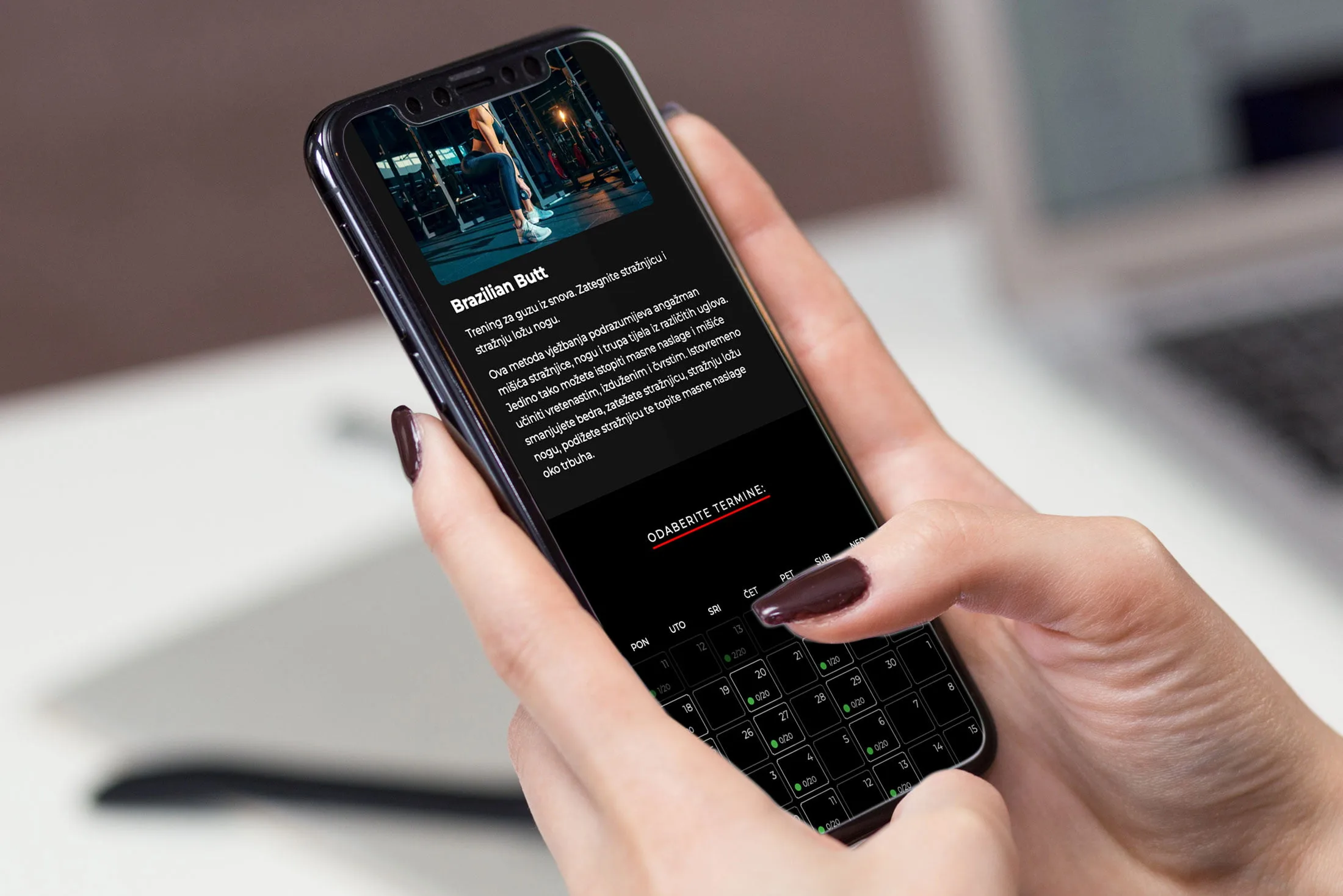 Custom web aplikacija za rezervaciju Sparta Gym