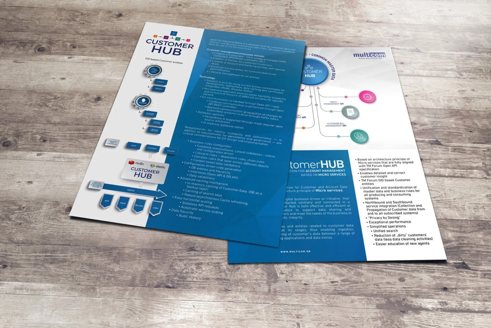 CustomerHUB Dizajn Data Sheeta