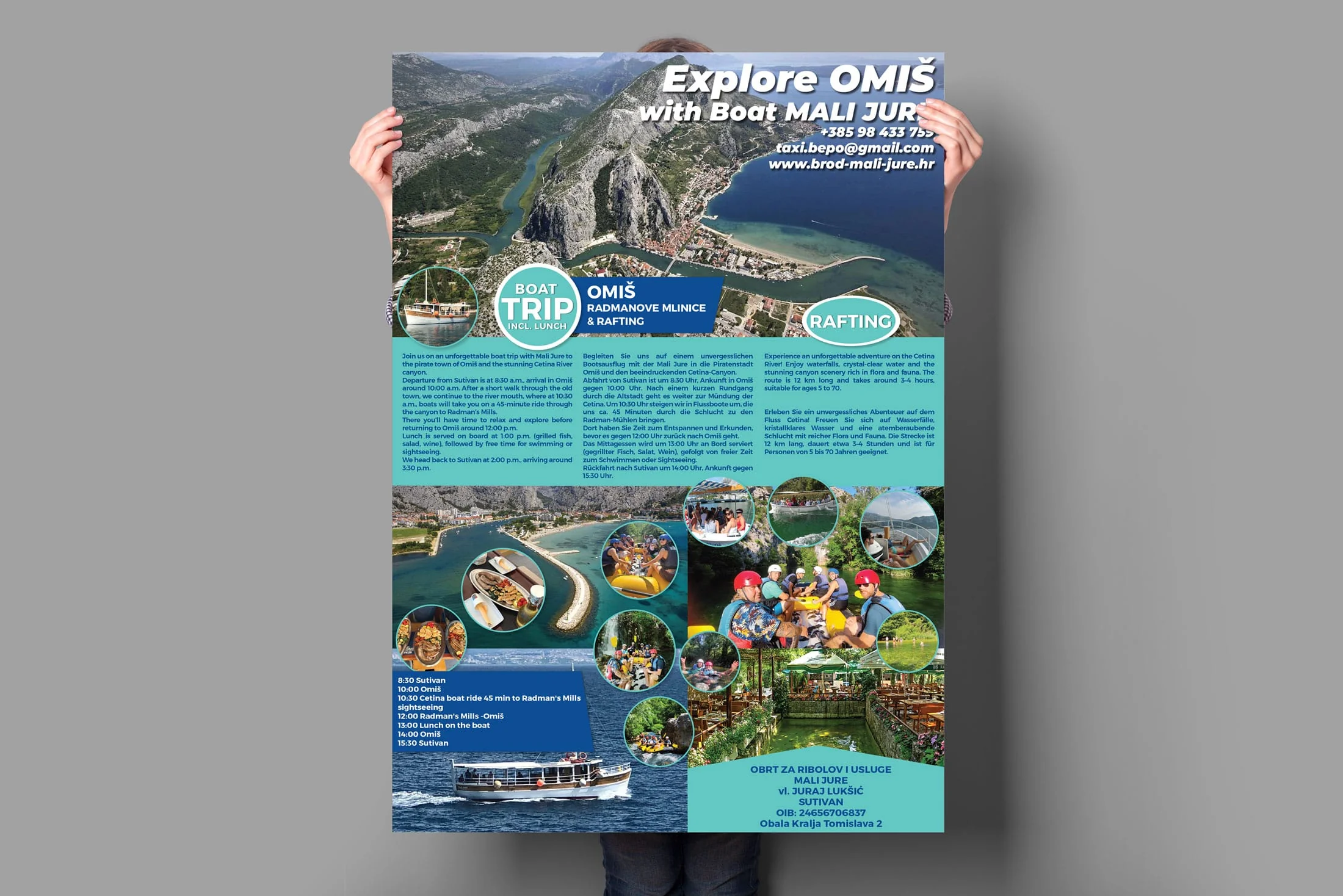 Dizajn promotivnog plakata za brodske ture