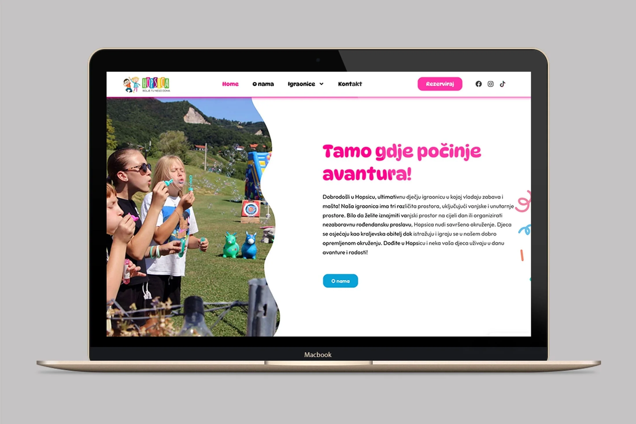 Moderna i funkcionalna web stranica igraonica-hopsica.hr