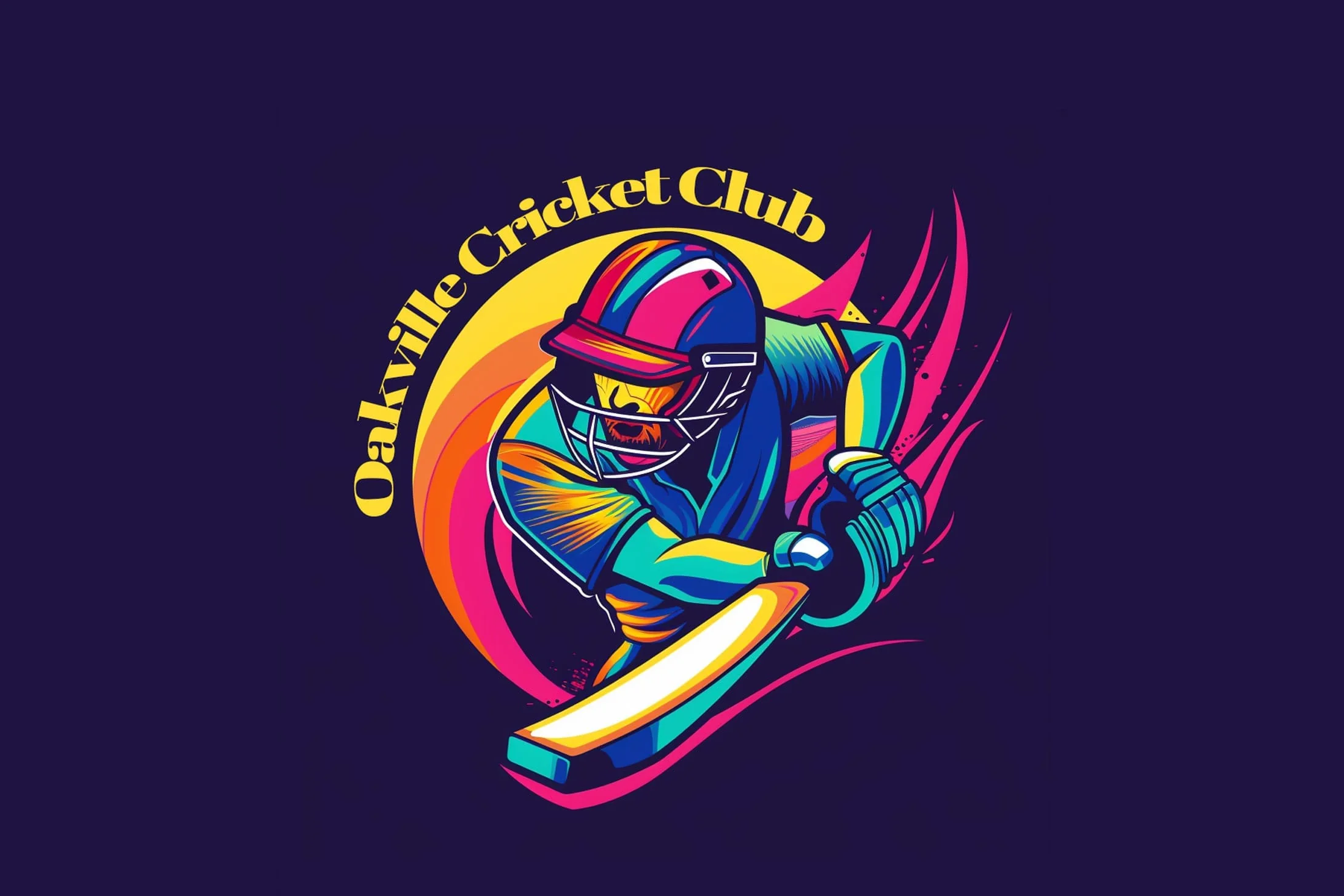 Oakville Cricket Club logo dizajn