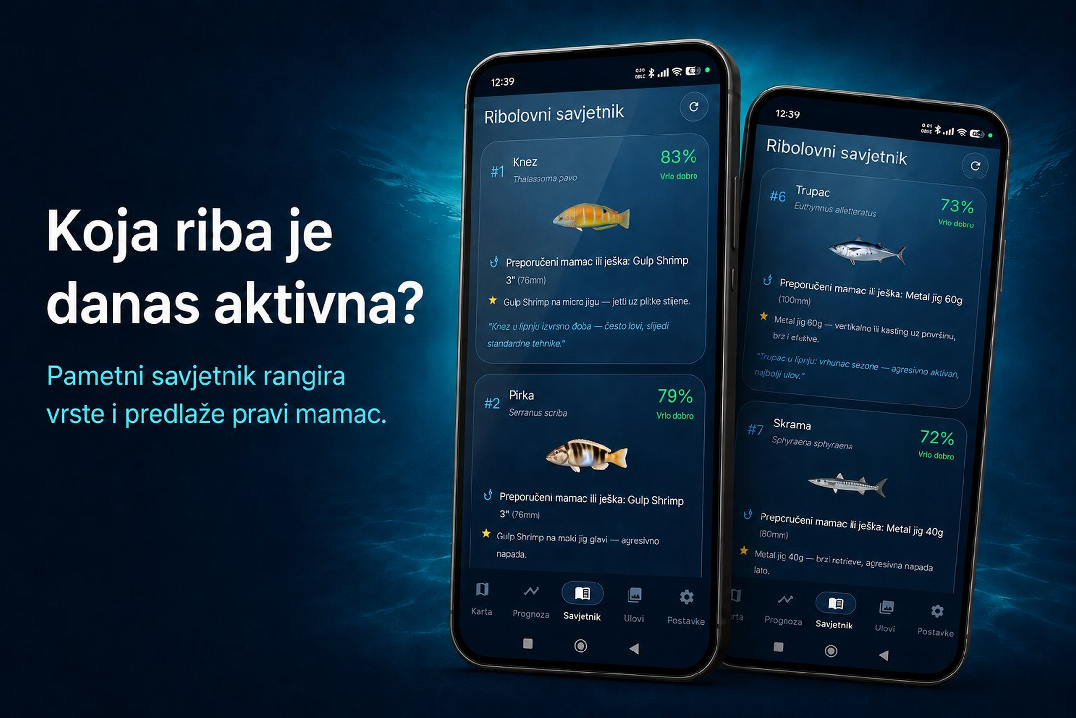 Tisch Fishing Europe — savjetnik s preporukom vrsta riba, mamaca i varalica