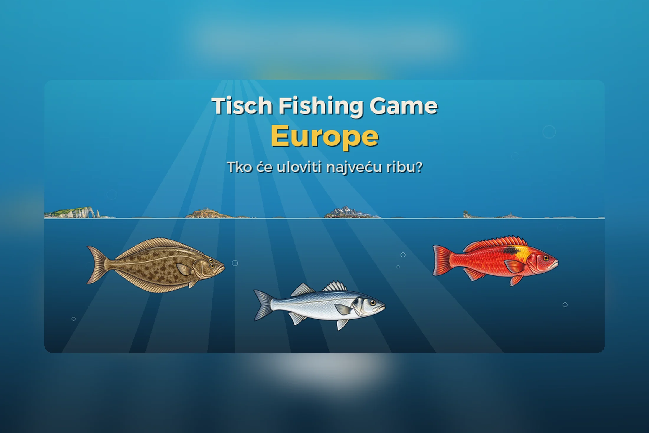 Tisch Fishing Game: Europa — igra ribolova s obale u 7 zemalja za Android i iOS