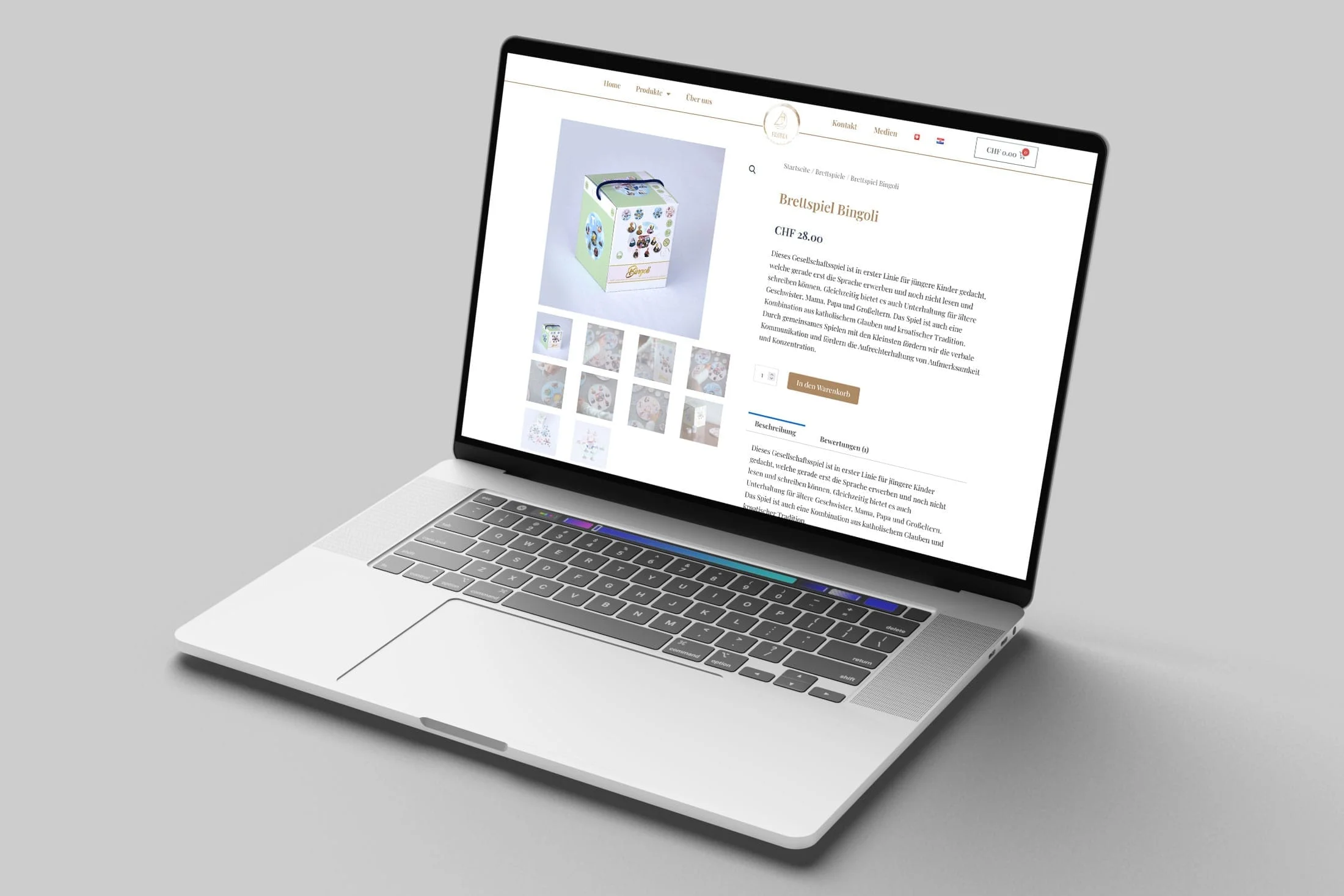 Web shop design Filotea.ch